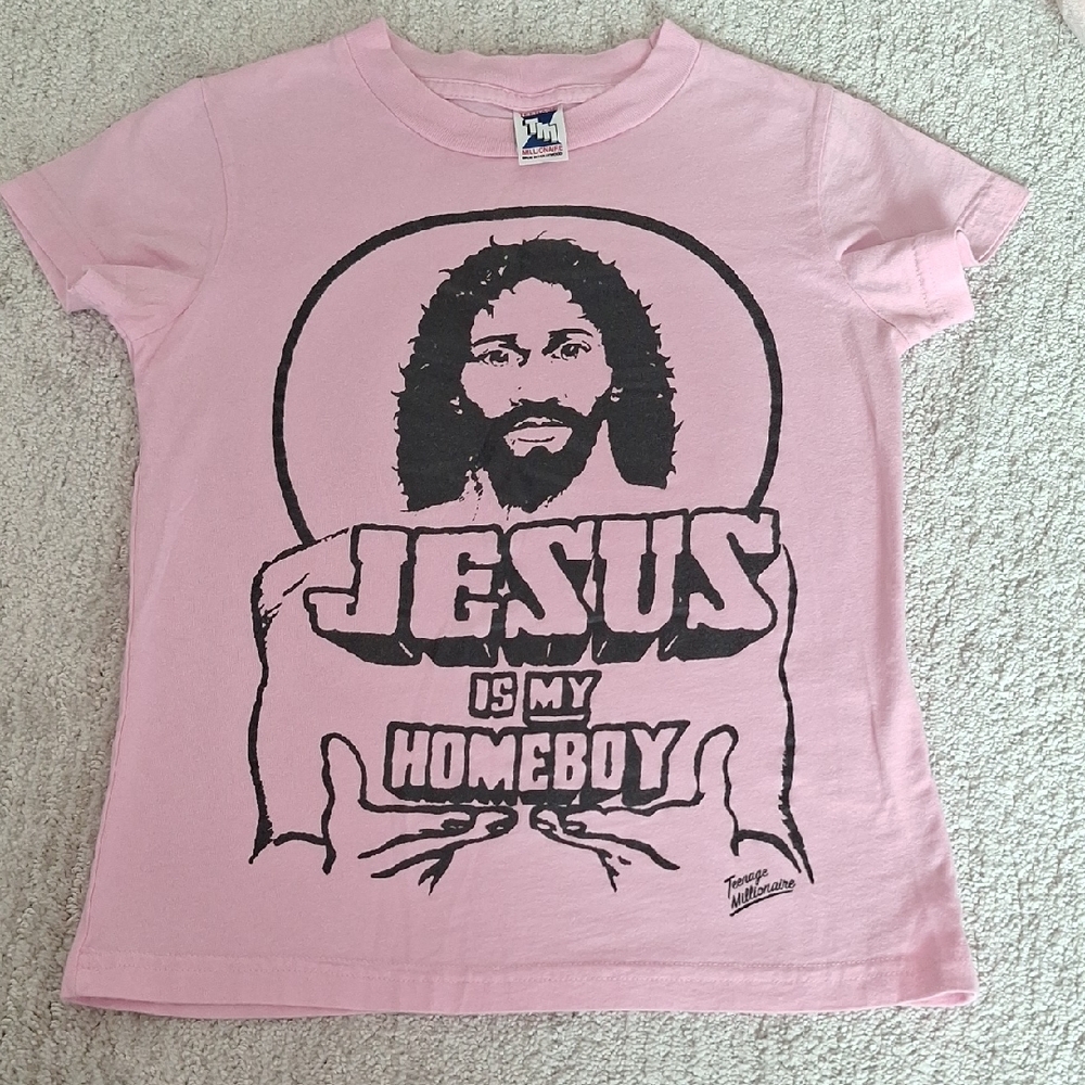 Vintage Teenage Millionaire Jesus is my Homeboy Graphic T-Shirt